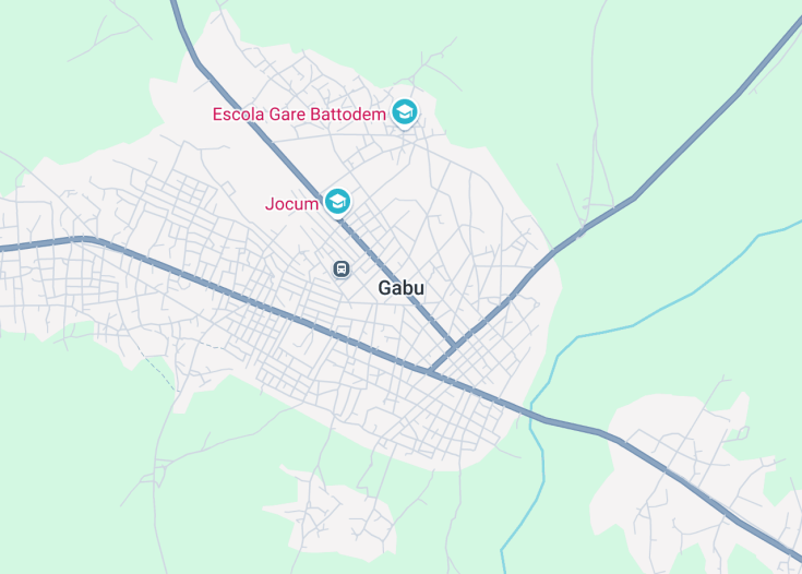 Map of Gabú, Guinea-Bissau