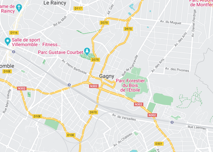 Map of Gagny, France