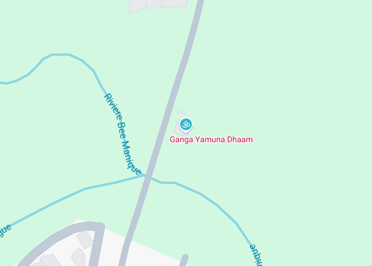 Map of Ganga Yamuna Dhaam, Mauritius