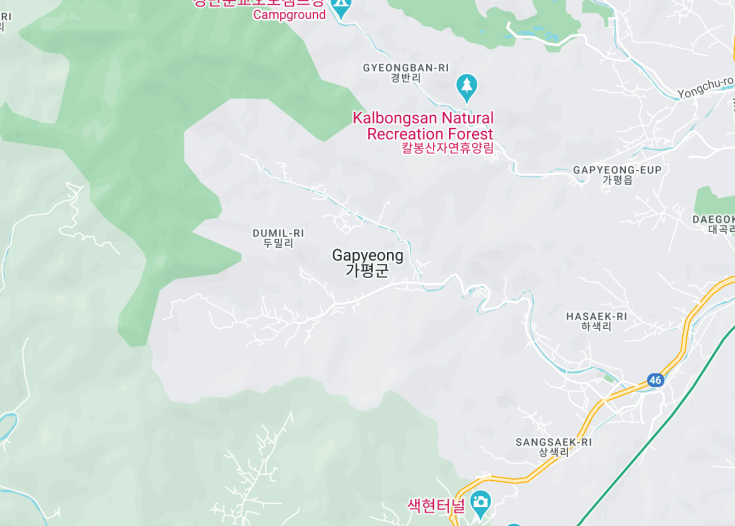 Map of Gapyeong, South Korea