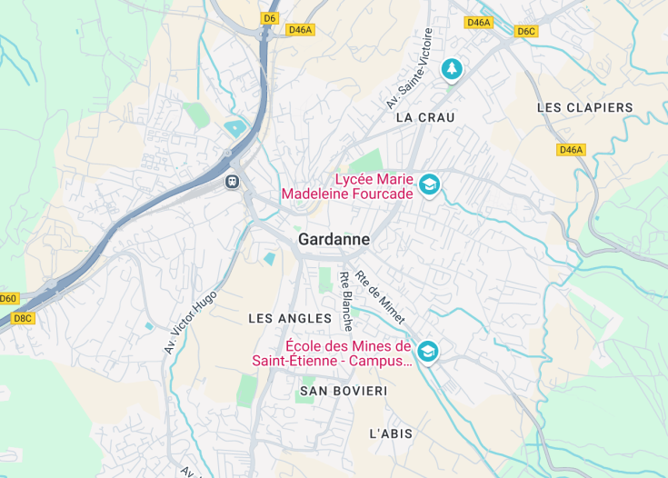 Map of Gardanne, France