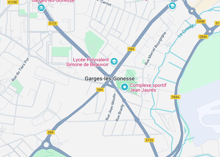 Map of Garges-lès-Gonesse, France