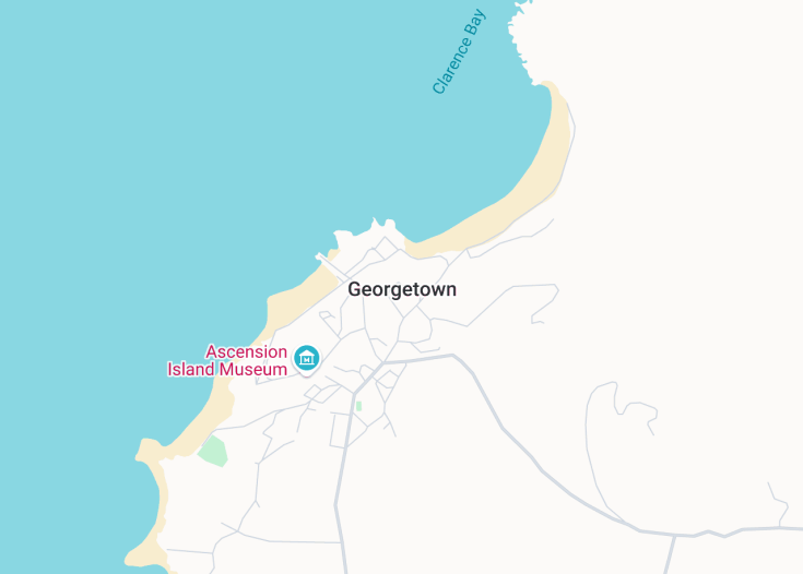 Map of Georgetown, Saint Helena (United Kingdom)