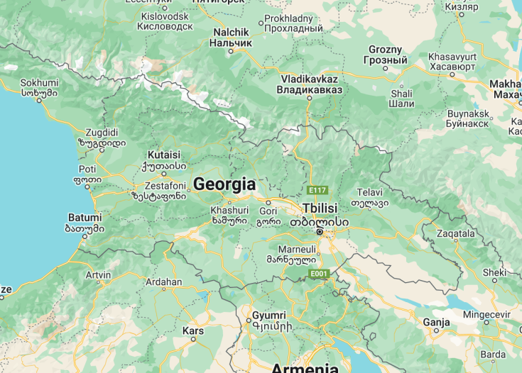 Map of Georgia, 