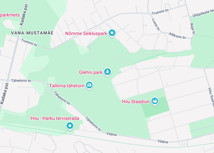 Map of Glehn park, Tallinn