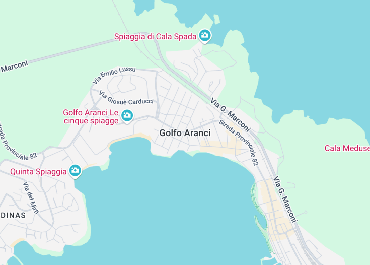 Map of Golfo Aranci, Italy