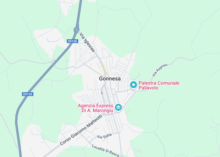 Map of Gonnesa, Italy