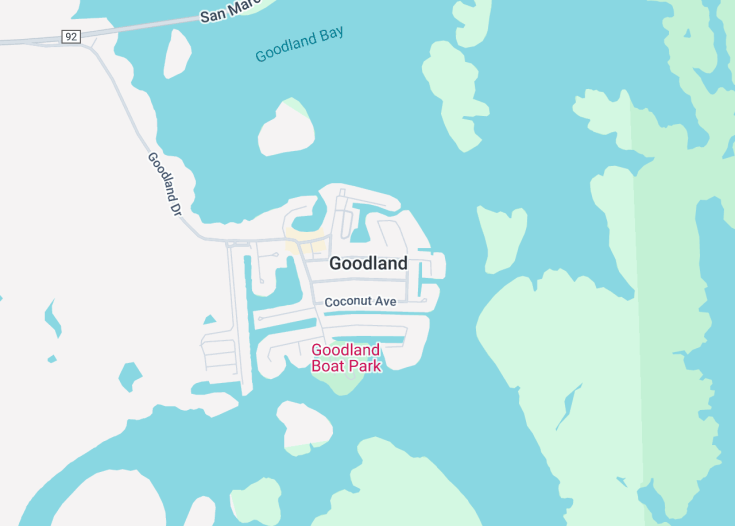 Map of Goodland, Florida (USA)