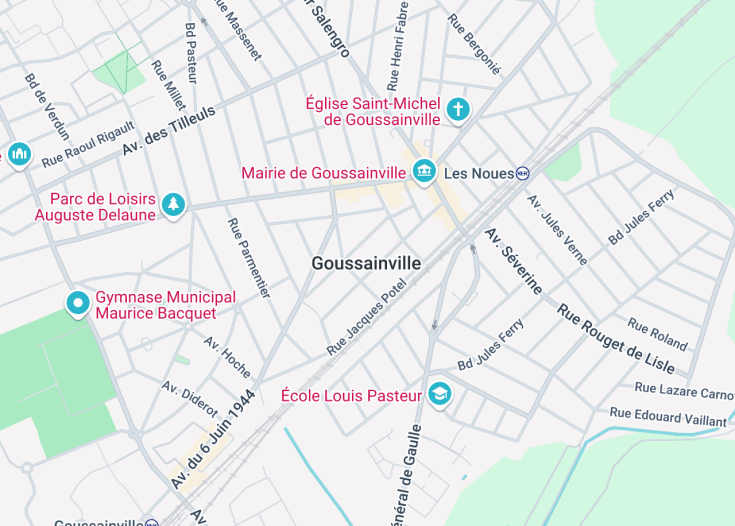 Map of Goussainville, France