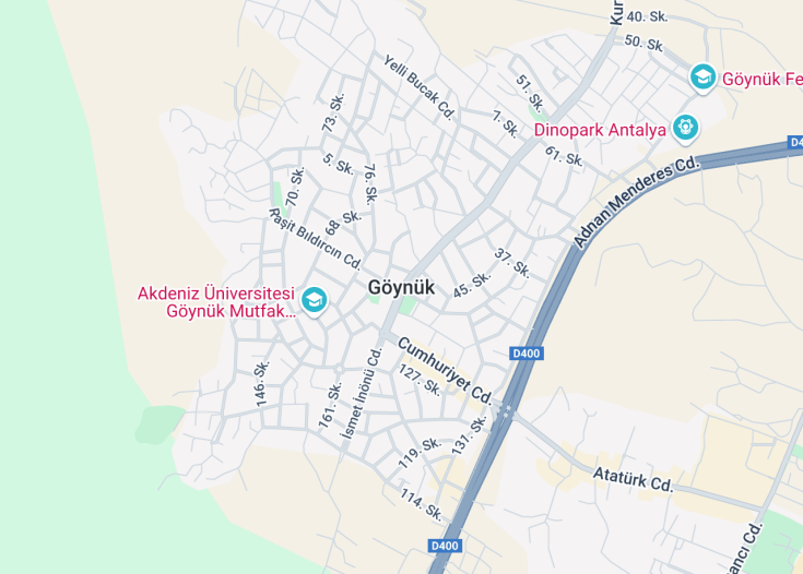 Map of Göynük, Turkey