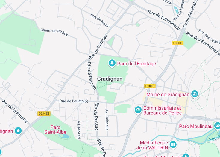 Map of Gradignan, France