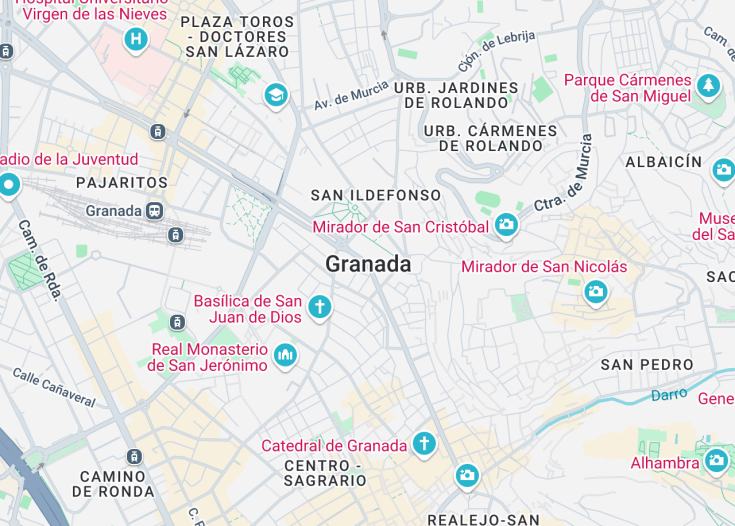 Map of Granada, Nicaragua