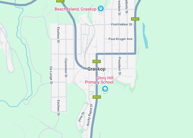 Map of Graskop, South Africa