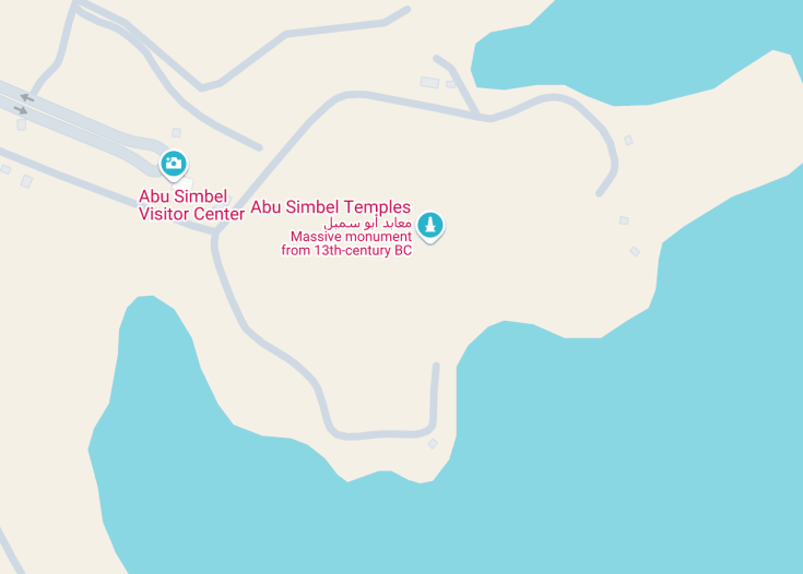 Map of Great Temple (Ramesesses II), Abu Simbel