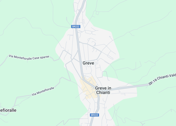 Map of Greve in Chianti, Italy