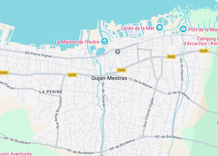 Map of Gujan-Mestras, France