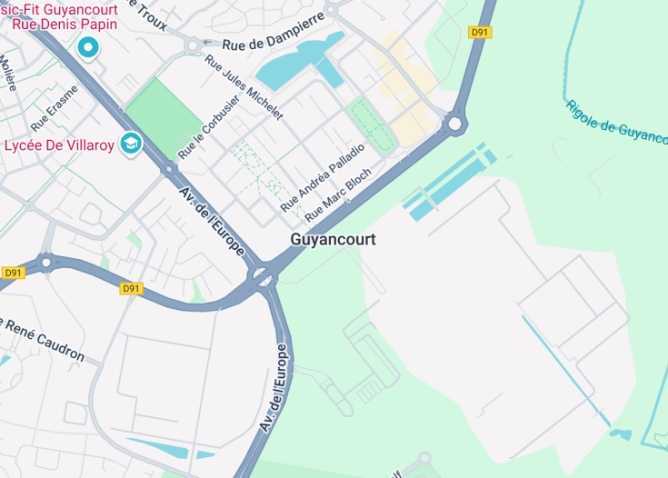 Map of Guyancourt, France