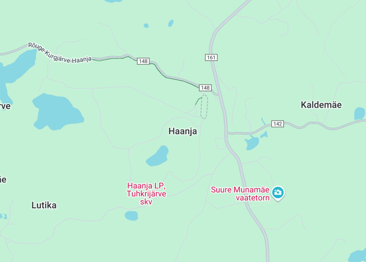 Map of Haanja, Estonia