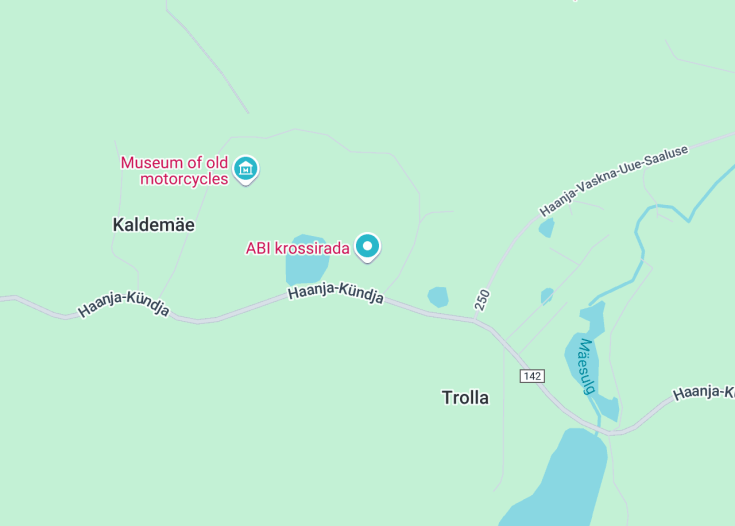 Map of Haanja krossirada, Haanja