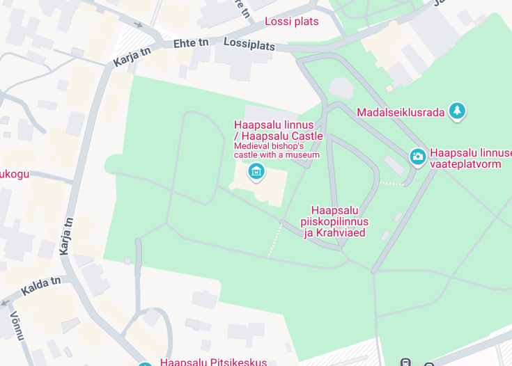 Map of Haapsalu Castle, Haapsalu