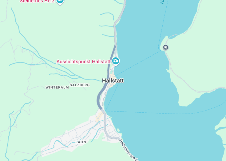 Map of Hallstatt, Austria