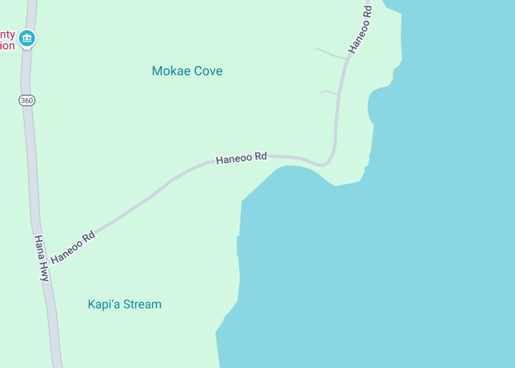 Map of Hamoa Beach, Hana