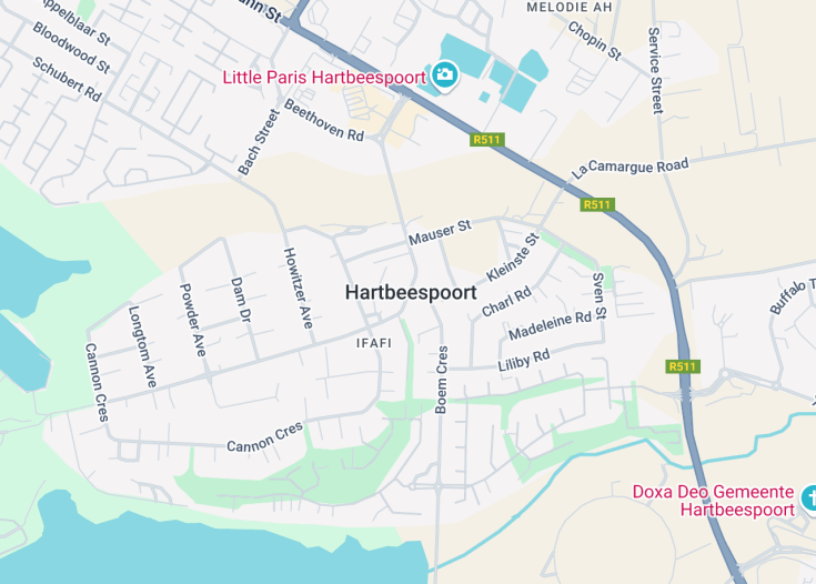 Map of Hartbeespoort, South Africa