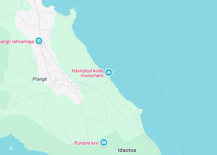 Map of Hävitatud kodu monument, Prangli