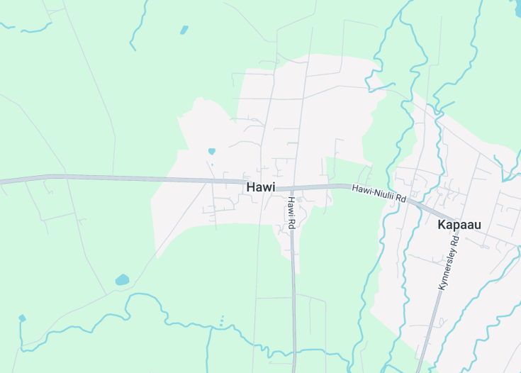 Map of Hawi, Hawaii (USA)