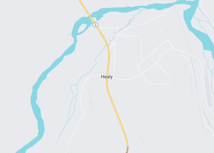 Map of Healy, Alaska (USA)