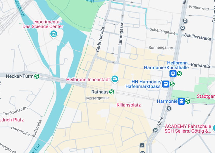 Map of Heilbronner Rathaus, Heilbronn