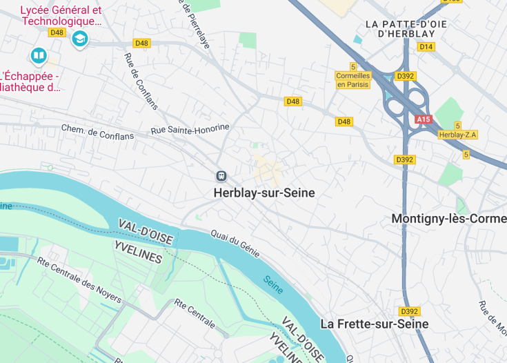 Map of Herblay-sur-Seine, France