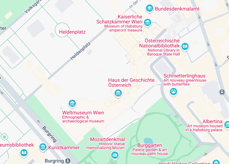 Map of Hofburg Palace, Vienna