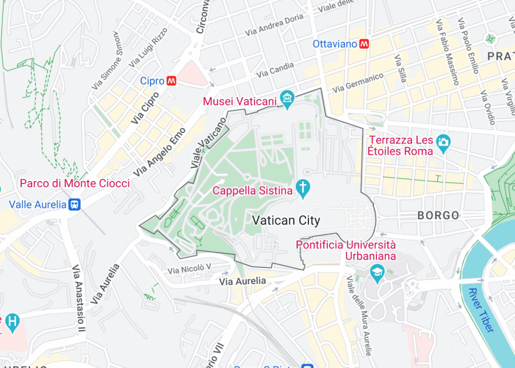 Map of Holy See, 