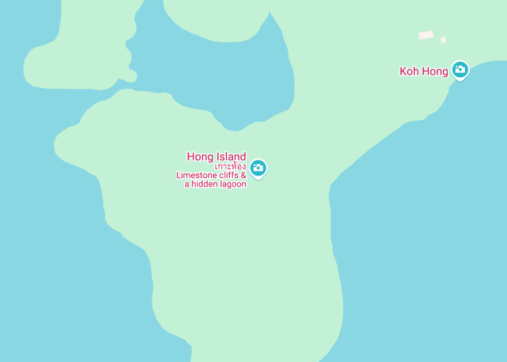 Map of Hong Island, Thailand