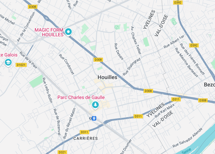 Map of Houilles, France