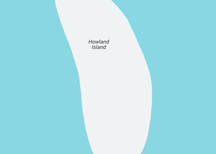 Map of Howland Island (USA), 