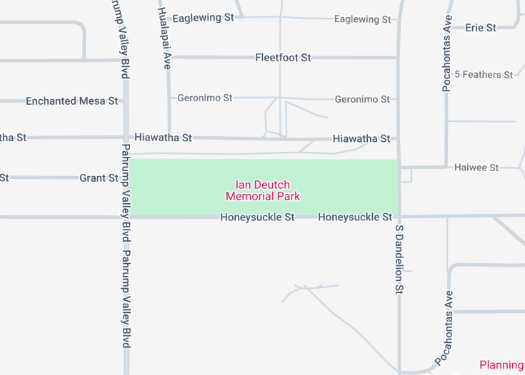 Map of Ian Deutch Memorial Park, Nevada (USA)