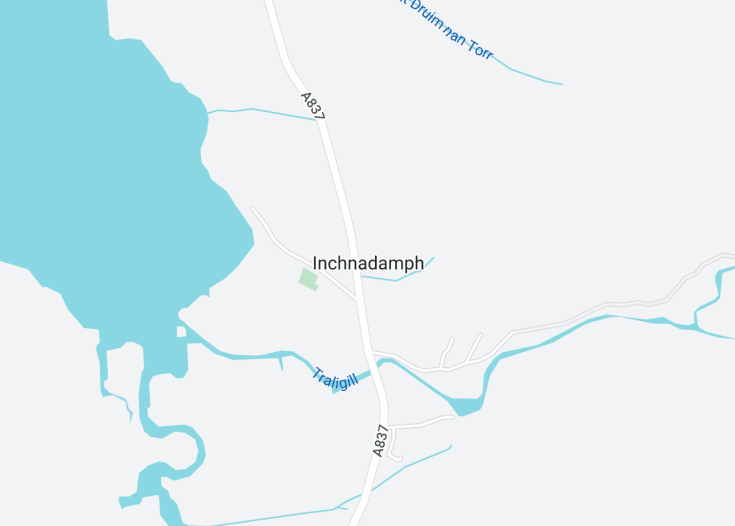 Map of Inchnadamph, Scotland (United Kingdom)