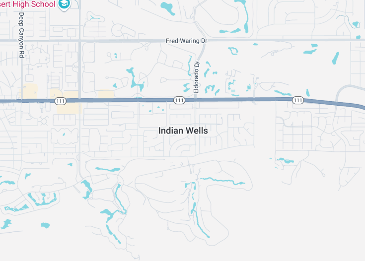 Map of Indian Wells, California (USA)