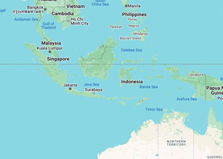 Map of Indonesia, 