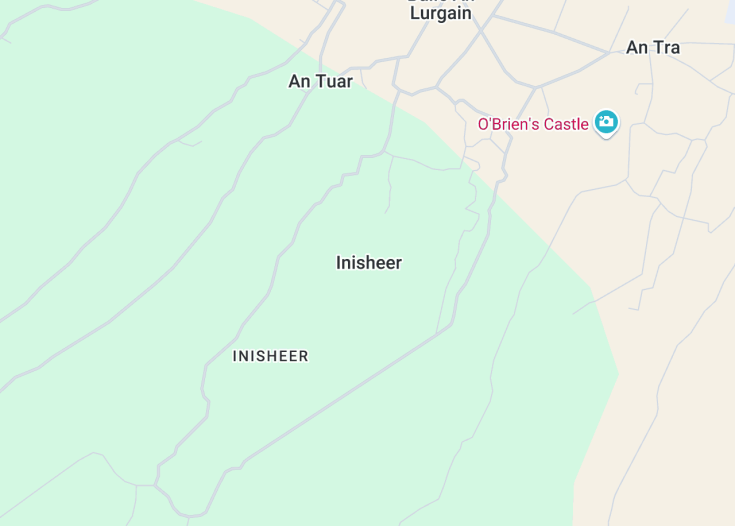 Map of Inisheer, Ireland