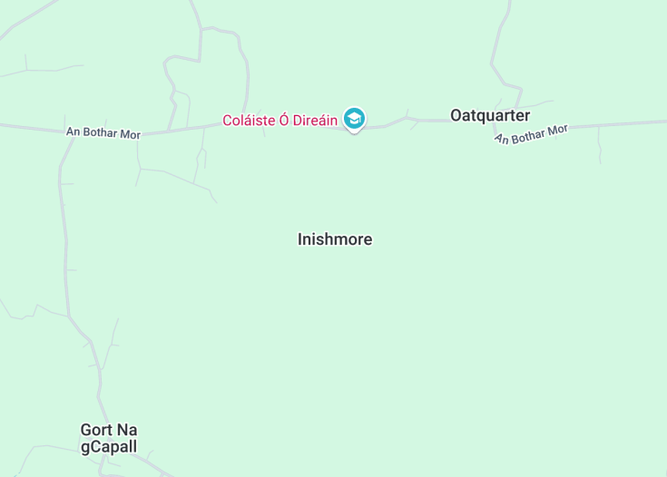 Map of Inishmore, Ireland