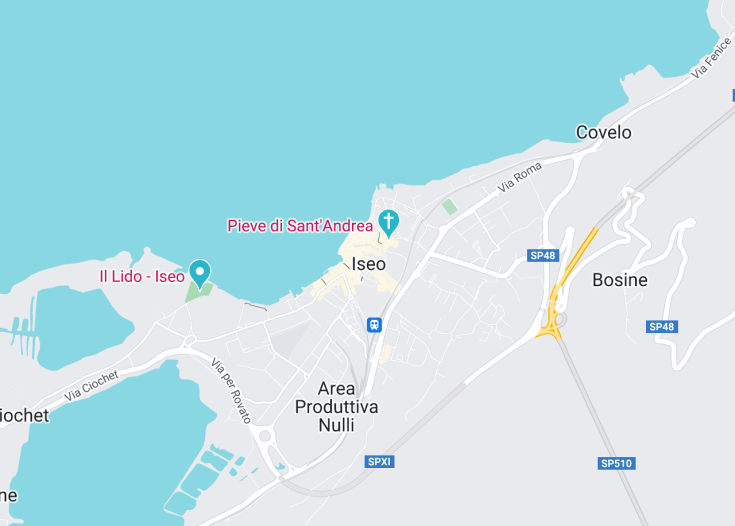 Map of Iseo, Italy