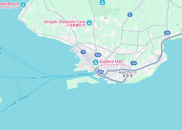 Map of Ishigaki, Japan