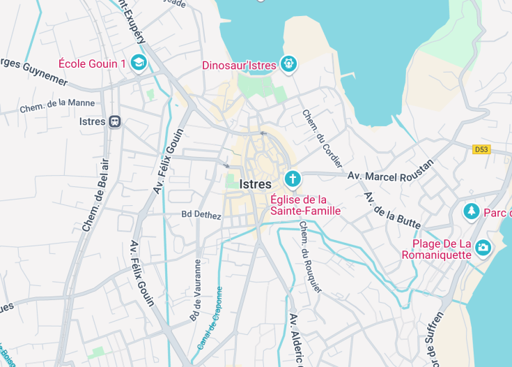 Map of Istres, France