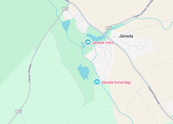 Map of Jäneda matkarajad, Jäneda