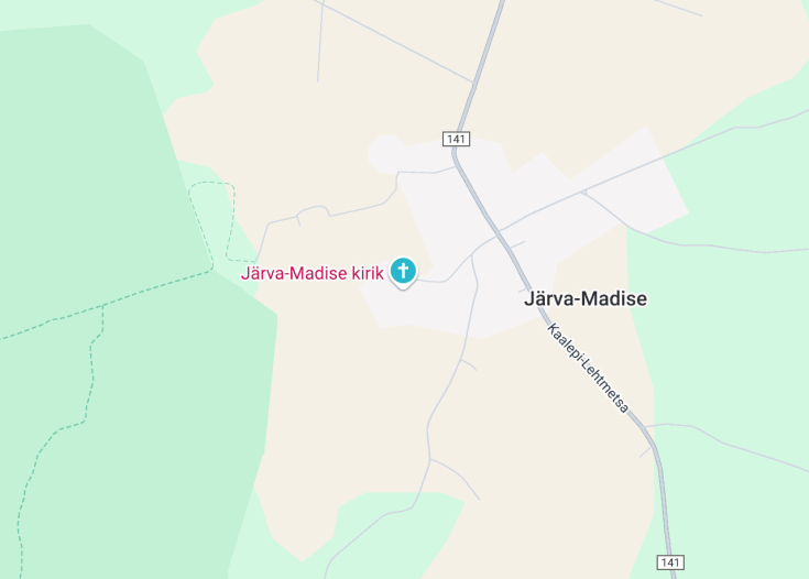 Map of Järva-Madise kirik, Järva-Madise