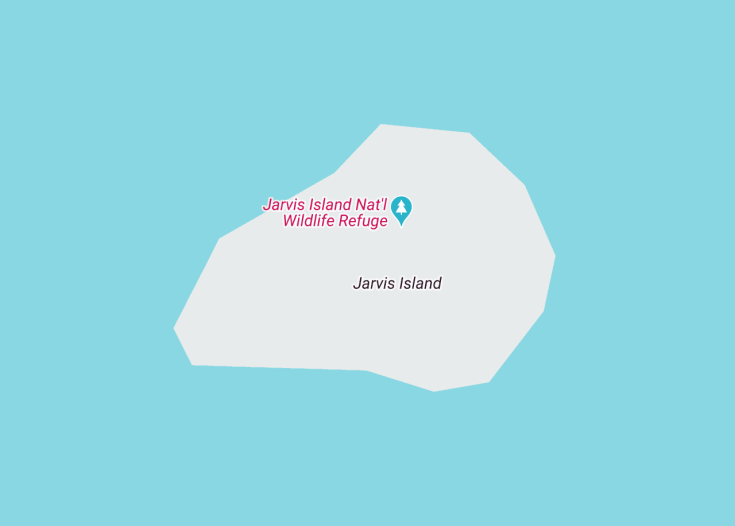 Map of Jarvis Island (USA), 