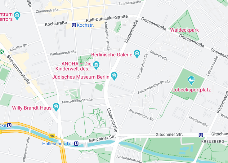 Map of Jewish Museum Berlin, Berlin